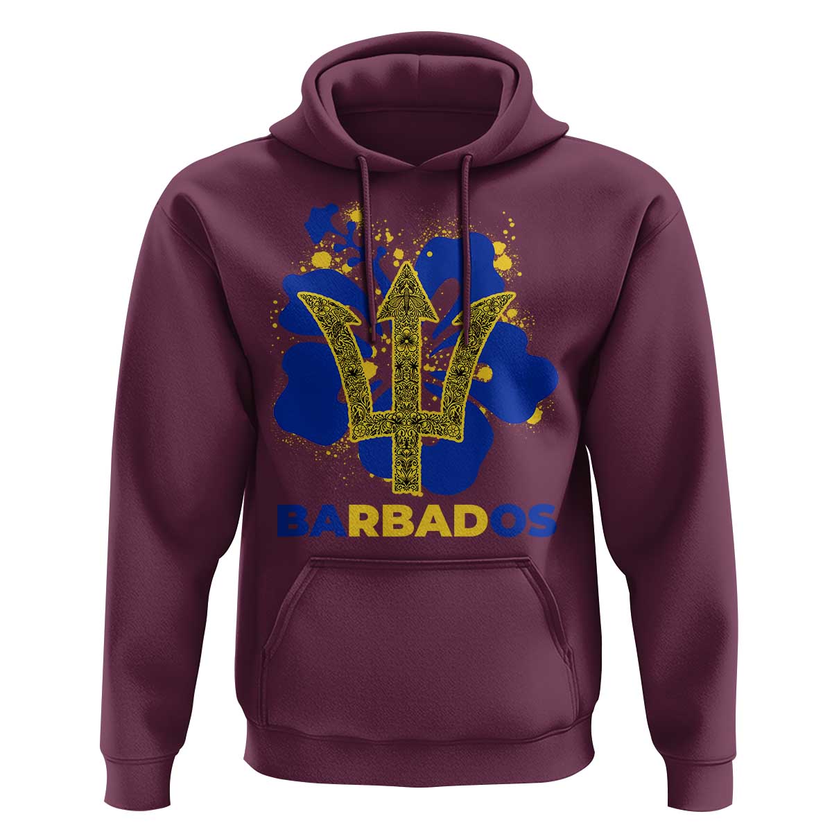 Proud Barbados Bajan Barbadian Flag Roots Hoodie