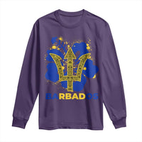 Proud Barbados Bajan Barbadian Flag Roots Long Sleeve Shirt