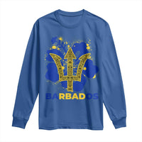 Proud Barbados Bajan Barbadian Flag Roots Long Sleeve Shirt