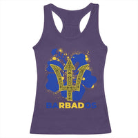 Proud Barbados Bajan Barbadian Flag Roots Racerback Tank Top