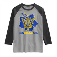 Proud Barbados Bajan Barbadian Flag Roots Raglan Shirt