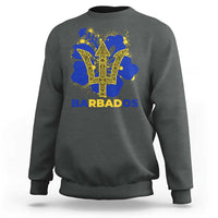 Proud Barbados Bajan Barbadian Flag Roots Sweatshirt