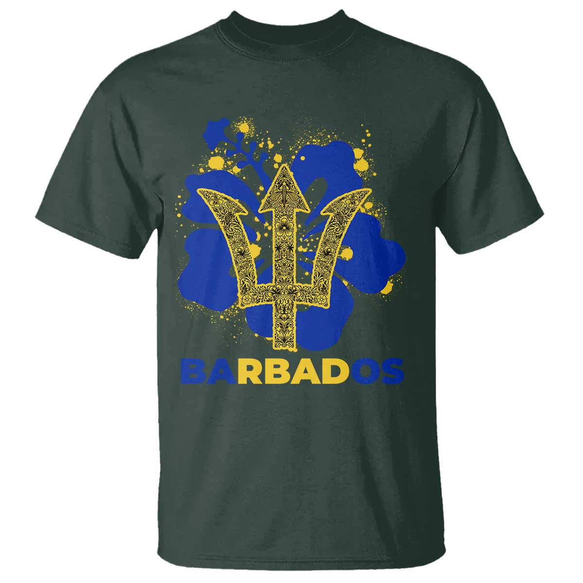 Proud Barbados Bajan Barbadian Flag Roots T Shirt