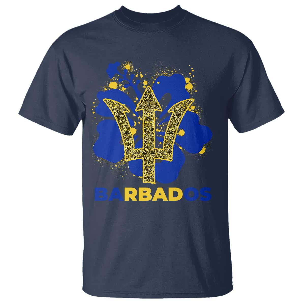 Proud Barbados Bajan Barbadian Flag Roots T Shirt