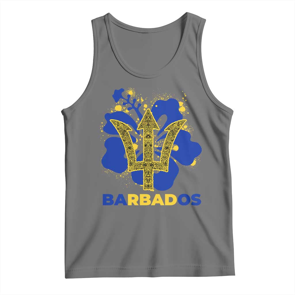 Proud Barbados Bajan Barbadian Flag Roots Tank Top