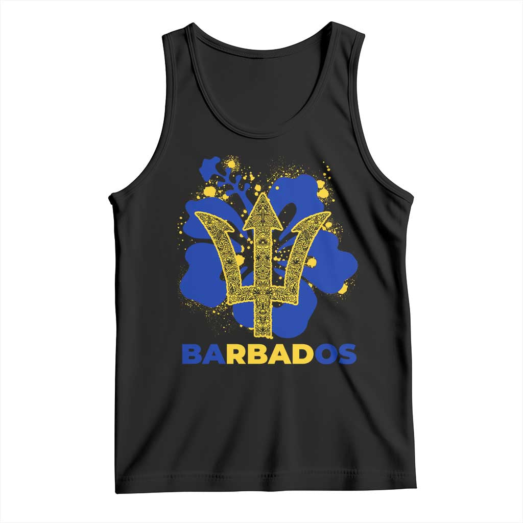 Proud Barbados Bajan Barbadian Flag Roots Tank Top