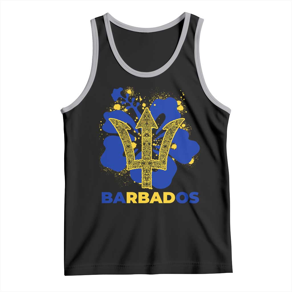 Proud Barbados Bajan Barbadian Flag Roots Tank Top