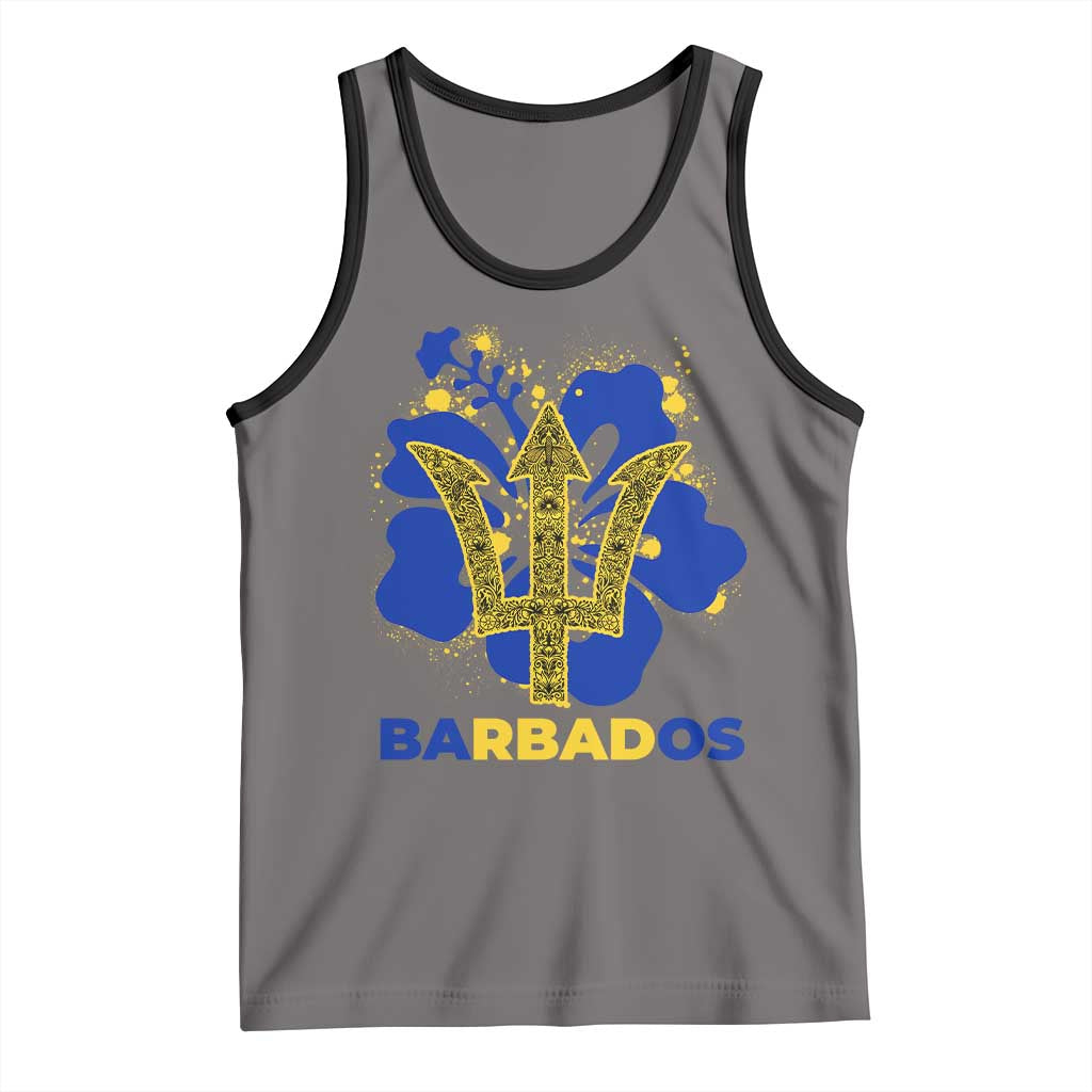 Proud Barbados Bajan Barbadian Flag Roots Tank Top