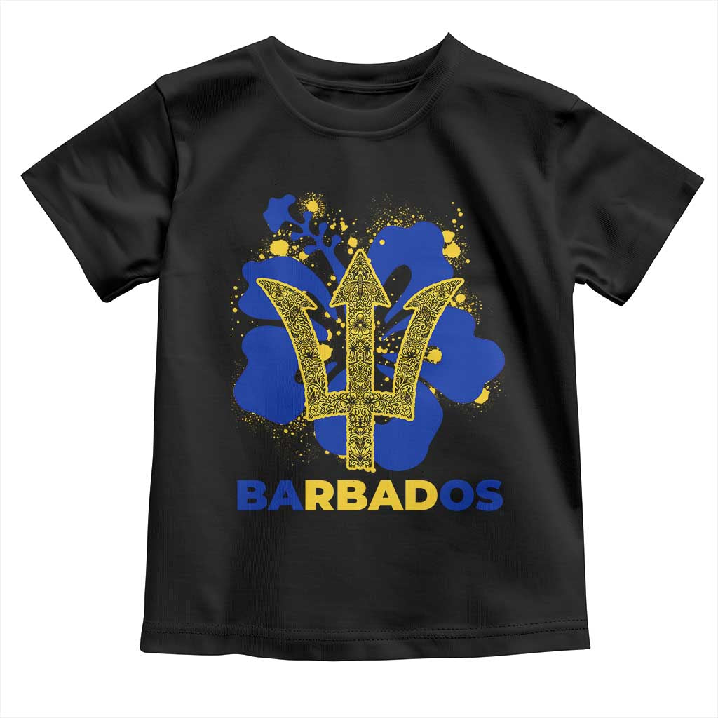 Proud Barbados Bajan Barbadian Flag Roots Toddler T Shirt