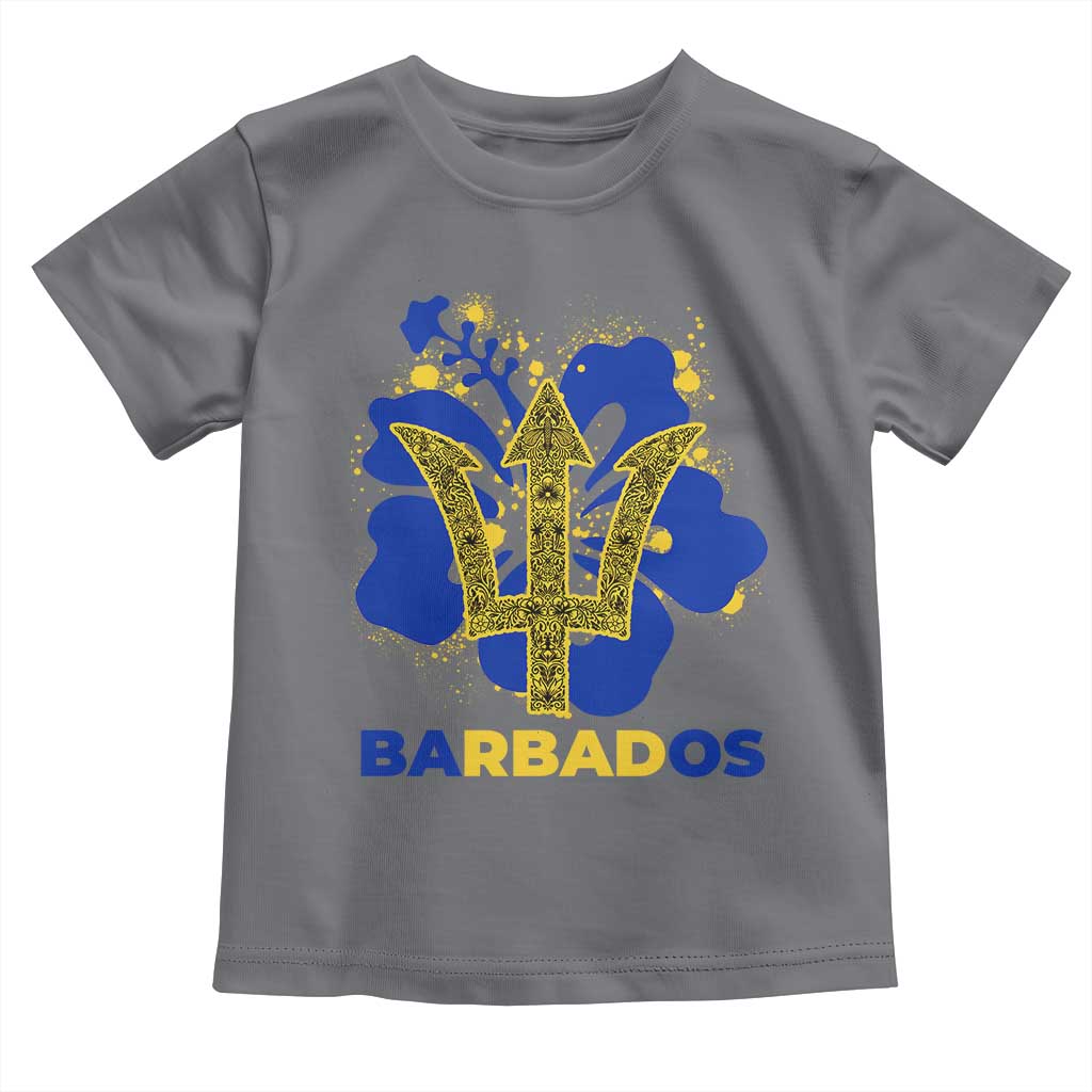 Proud Barbados Bajan Barbadian Flag Roots Toddler T Shirt