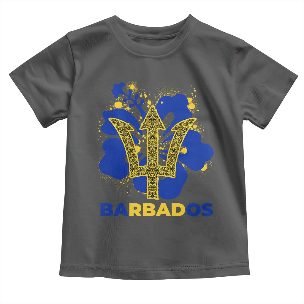 Proud Barbados Bajan Barbadian Flag Roots Toddler T Shirt