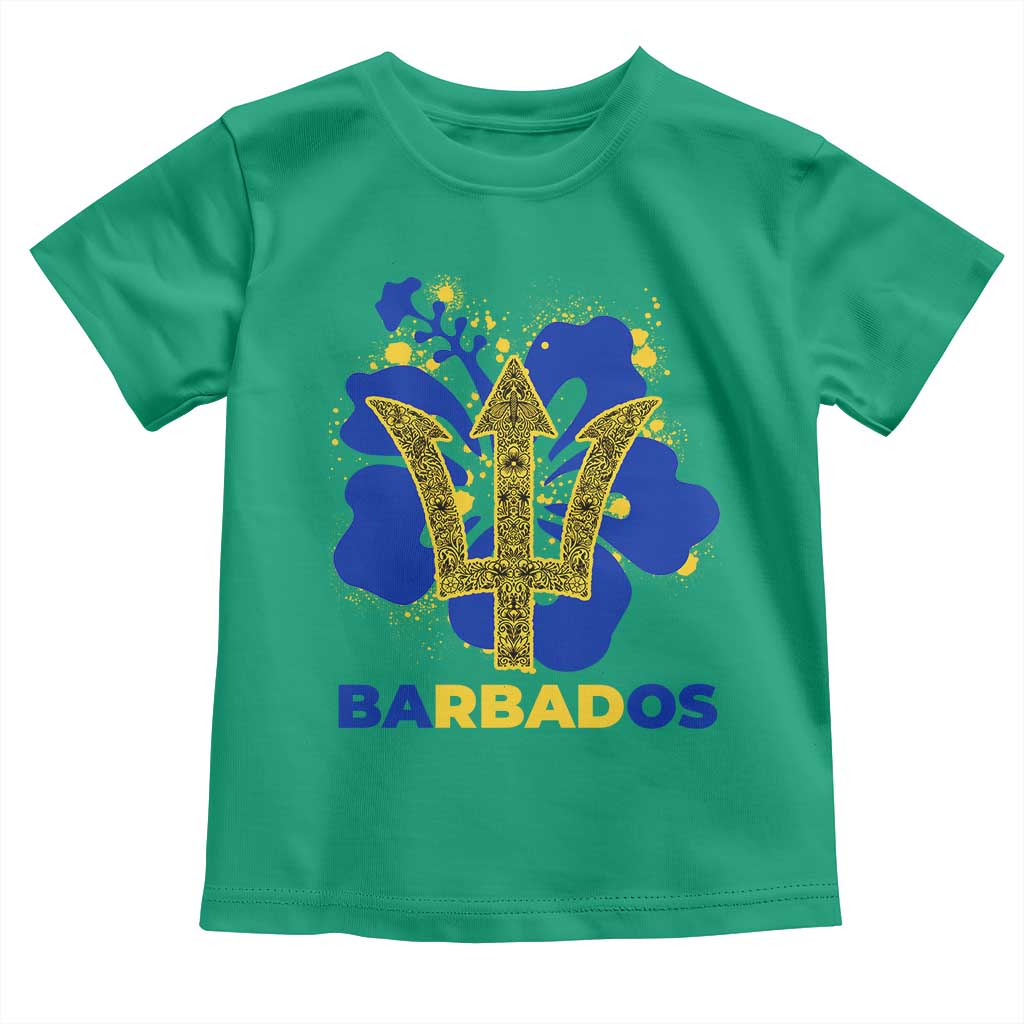 Proud Barbados Bajan Barbadian Flag Roots Toddler T Shirt