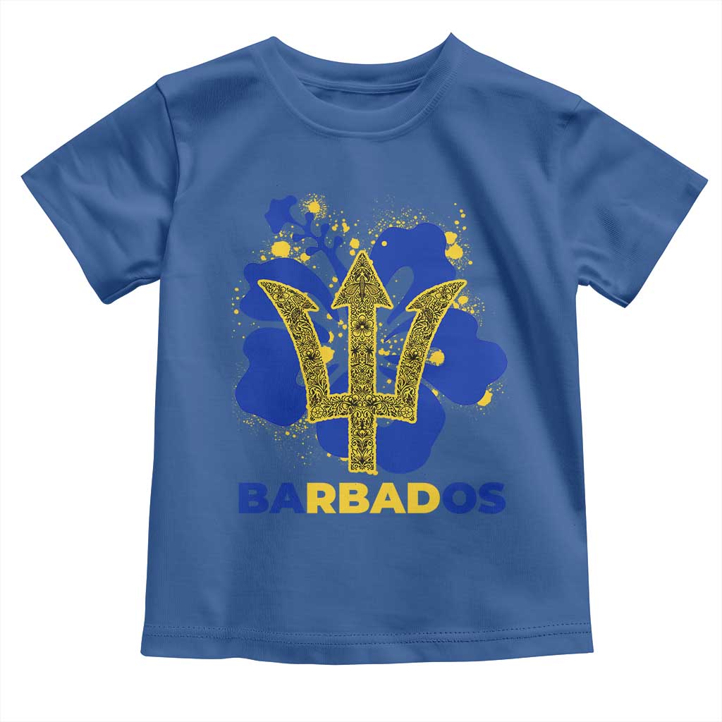Proud Barbados Bajan Barbadian Flag Roots Toddler T Shirt