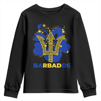 Proud Barbados Bajan Barbadian Flag Roots Youth Sweatshirt
