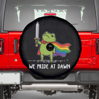 We Pride At Dawn Spare Tire Cover Funny LGBT Frog Rainbow Pride Month