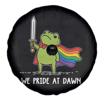 We Pride At Dawn Spare Tire Cover Funny LGBT Frog Rainbow Pride Month