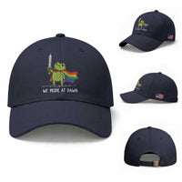 We Pride At Dawn Baseball Cap Funny LGBT Frog Rainbow Pride Month
