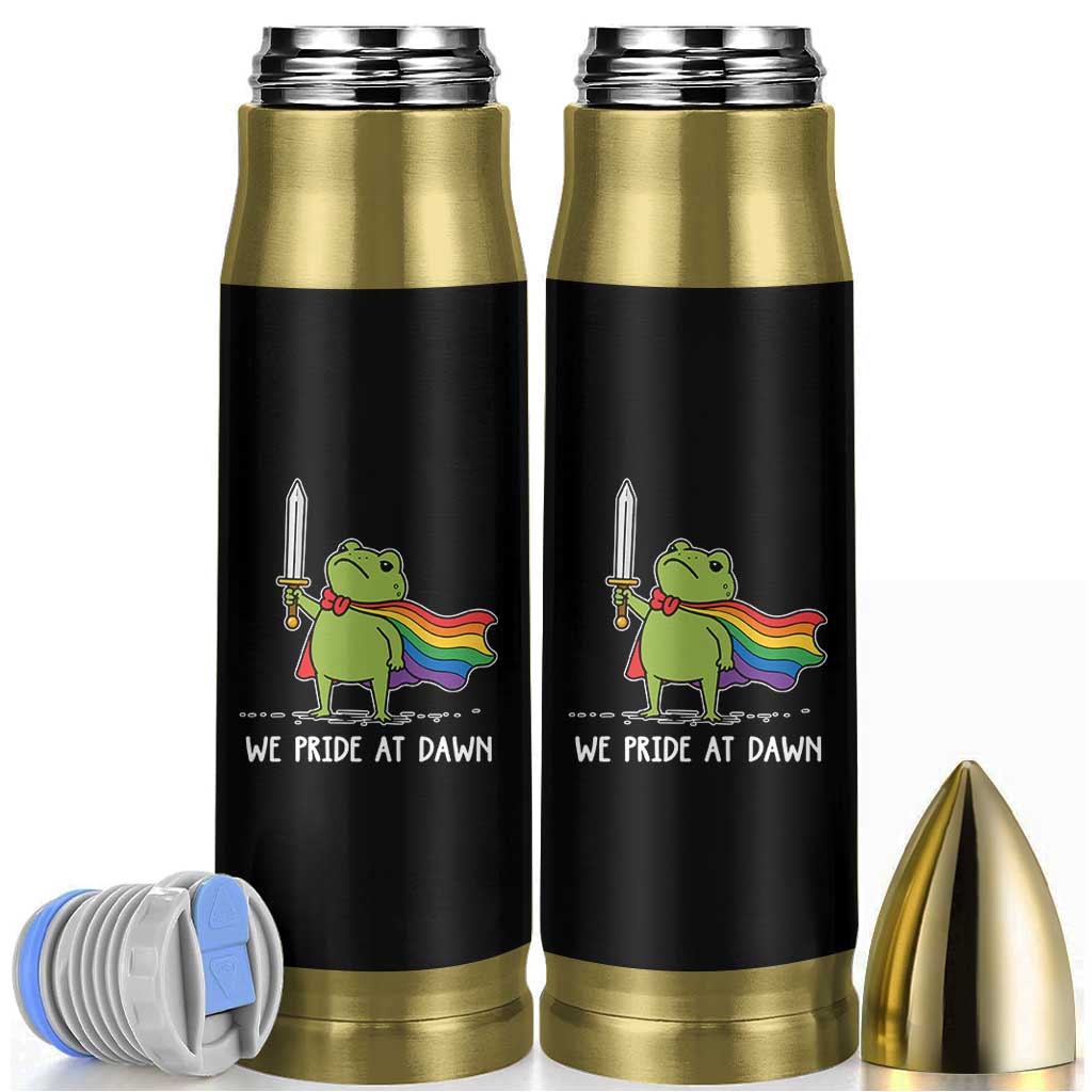 We Pride At Dawn Bullet Tumbler Funny LGBT Frog Rainbow Pride Month