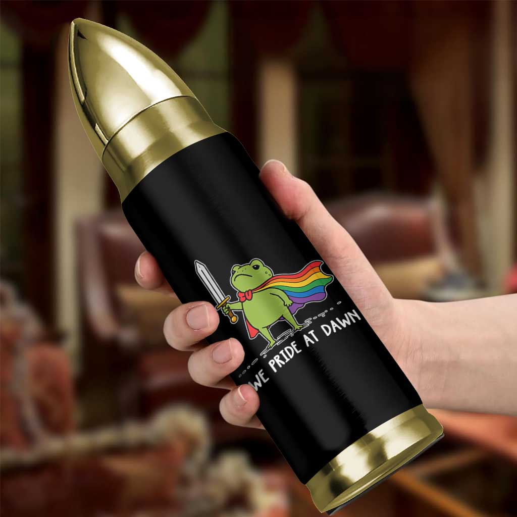 We Pride At Dawn Bullet Tumbler Funny LGBT Frog Rainbow Pride Month