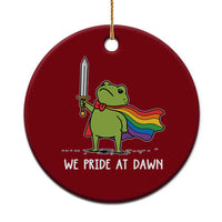 We Pride At Dawn Ceramic Ornament Funny LGBT Frog Rainbow Pride Month
