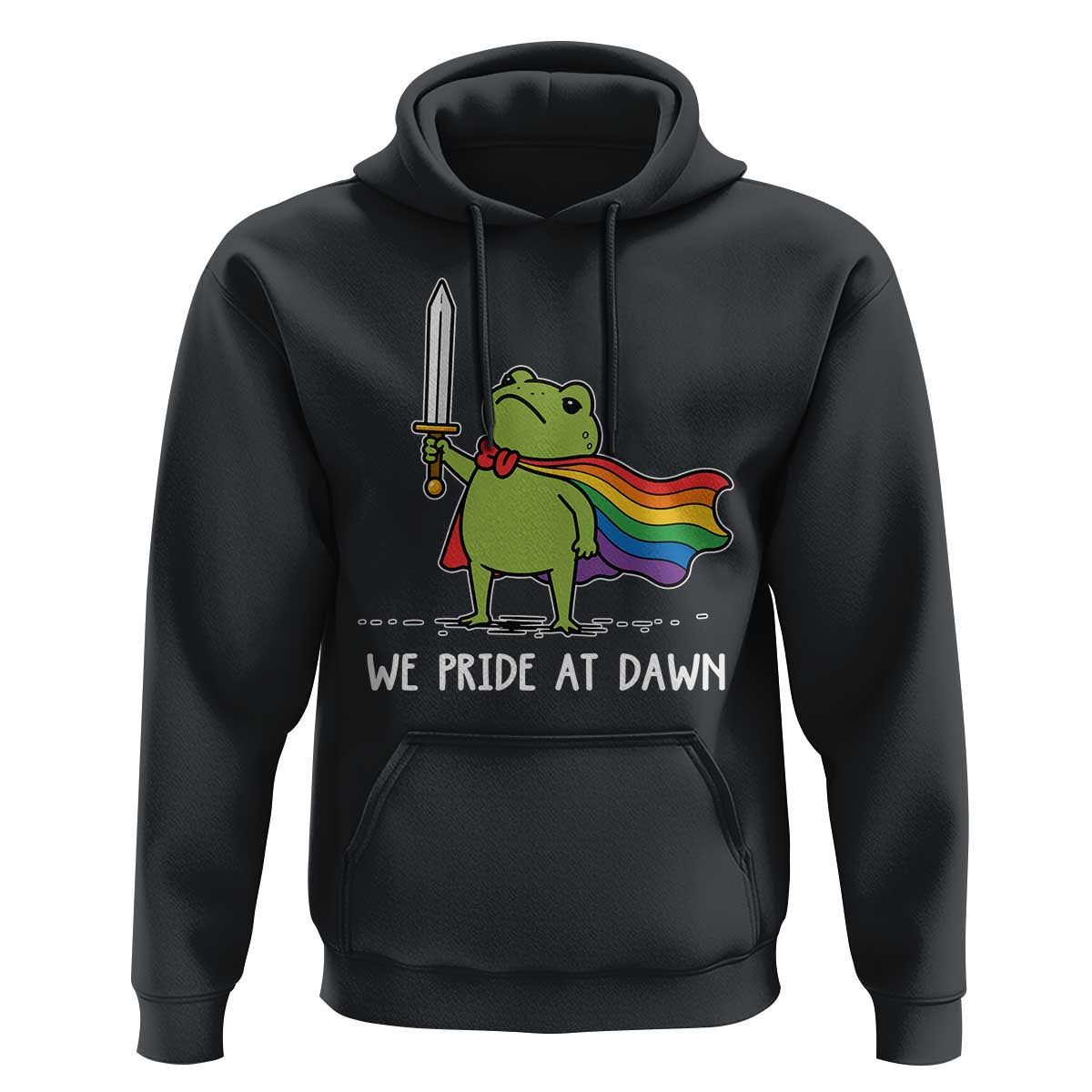 We Pride At Dawn Hoodie Funny LGBT Frog Rainbow Pride Month
