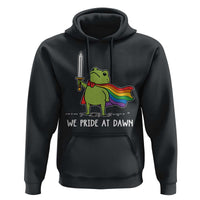 We Pride At Dawn Hoodie Funny LGBT Frog Rainbow Pride Month