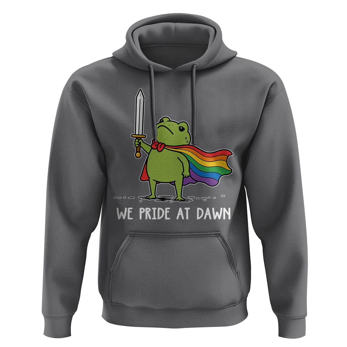 We Pride At Dawn Hoodie Funny LGBT Frog Rainbow Pride Month