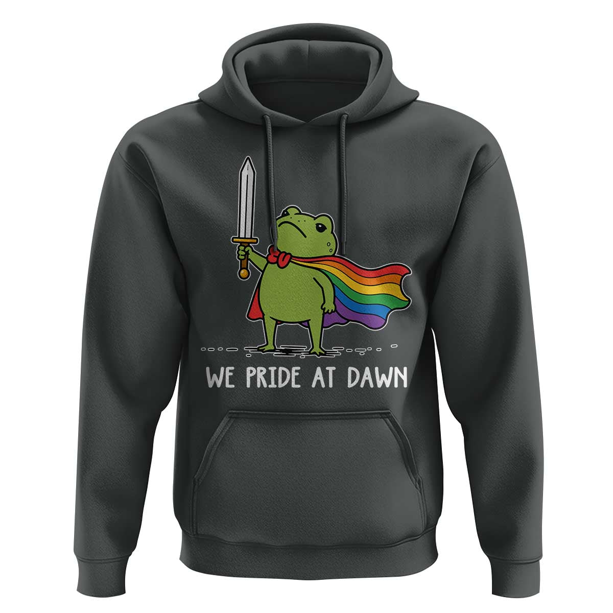 We Pride At Dawn Hoodie Funny LGBT Frog Rainbow Pride Month