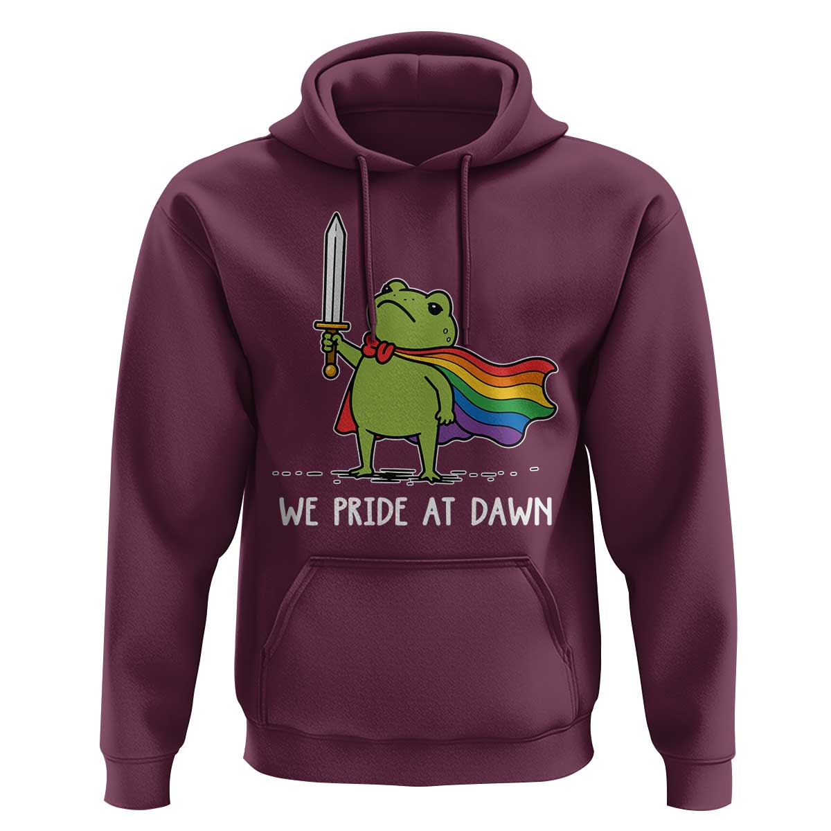 We Pride At Dawn Hoodie Funny LGBT Frog Rainbow Pride Month