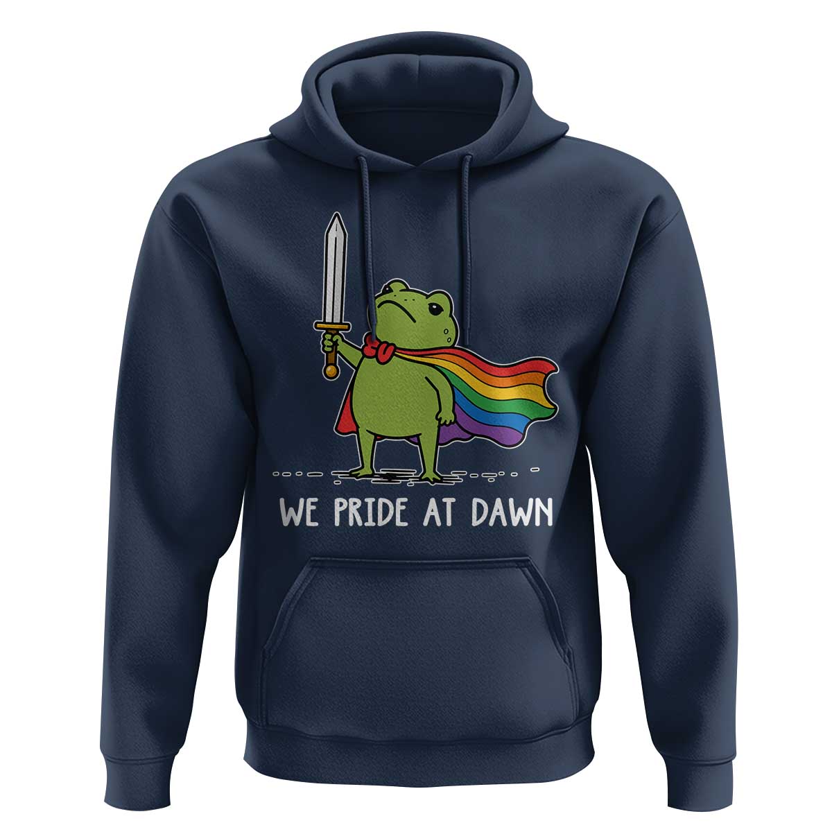 We Pride At Dawn Hoodie Funny LGBT Frog Rainbow Pride Month