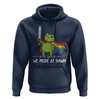 We Pride At Dawn Hoodie Funny LGBT Frog Rainbow Pride Month