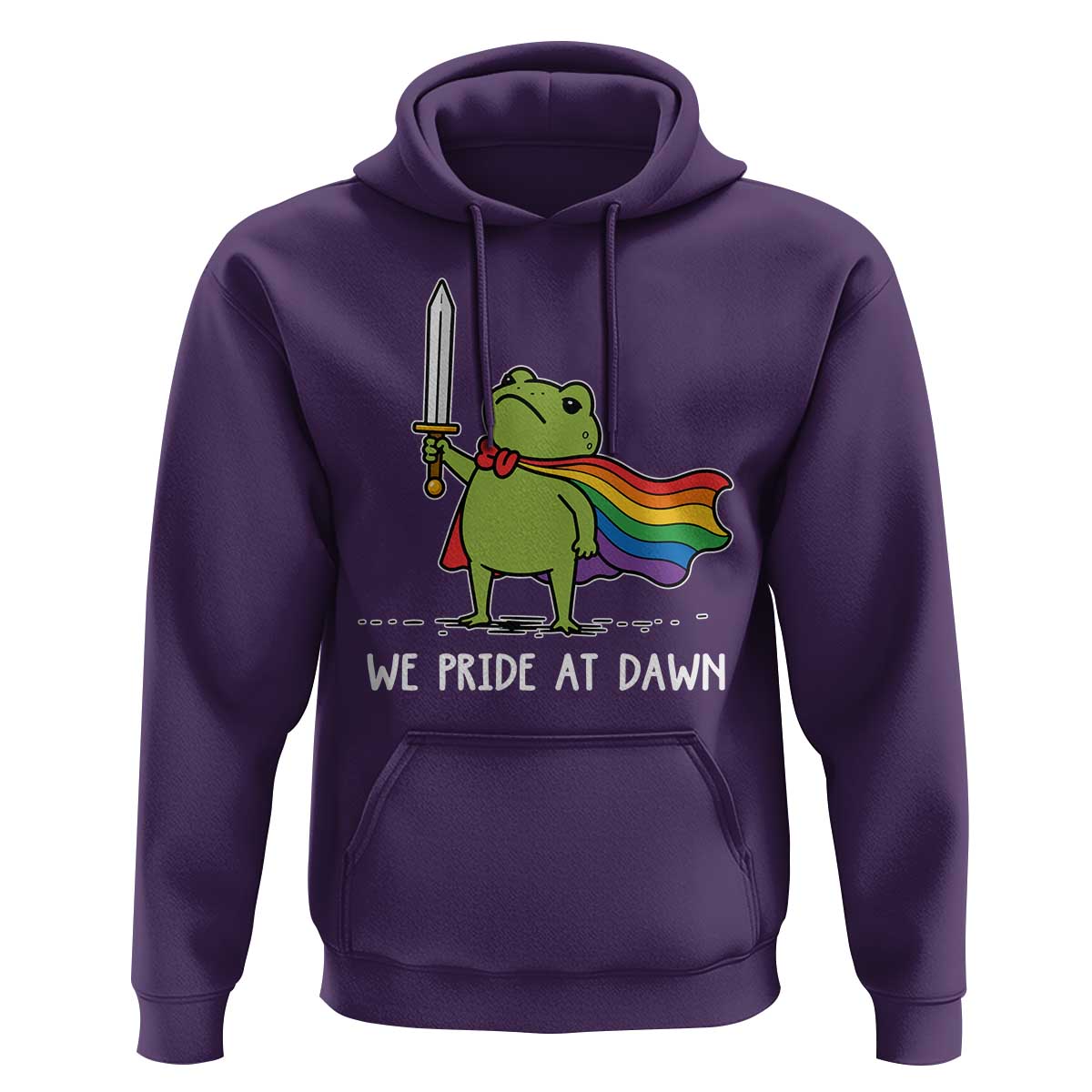 We Pride At Dawn Hoodie Funny LGBT Frog Rainbow Pride Month