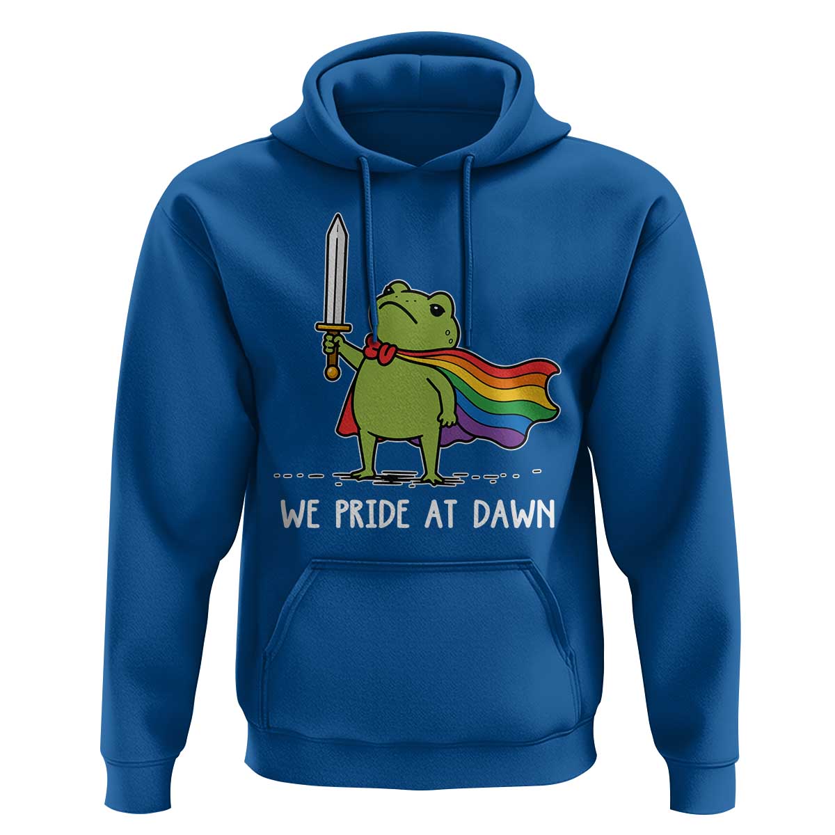 We Pride At Dawn Hoodie Funny LGBT Frog Rainbow Pride Month