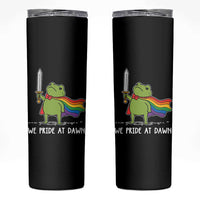 We Pride At Dawn Skinny Tumbler Funny LGBT Frog Rainbow Pride Month