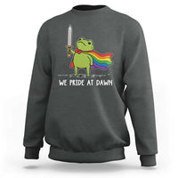 We Pride At Dawn Sweatshirt Funny LGBT Frog Rainbow Pride Month