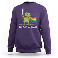 We Pride At Dawn Sweatshirt Funny LGBT Frog Rainbow Pride Month