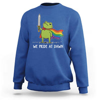 We Pride At Dawn Sweatshirt Funny LGBT Frog Rainbow Pride Month