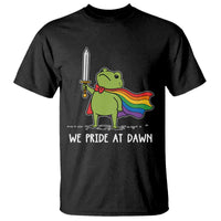 We Pride At Dawn T Shirt Funny LGBT Frog Rainbow Pride Month