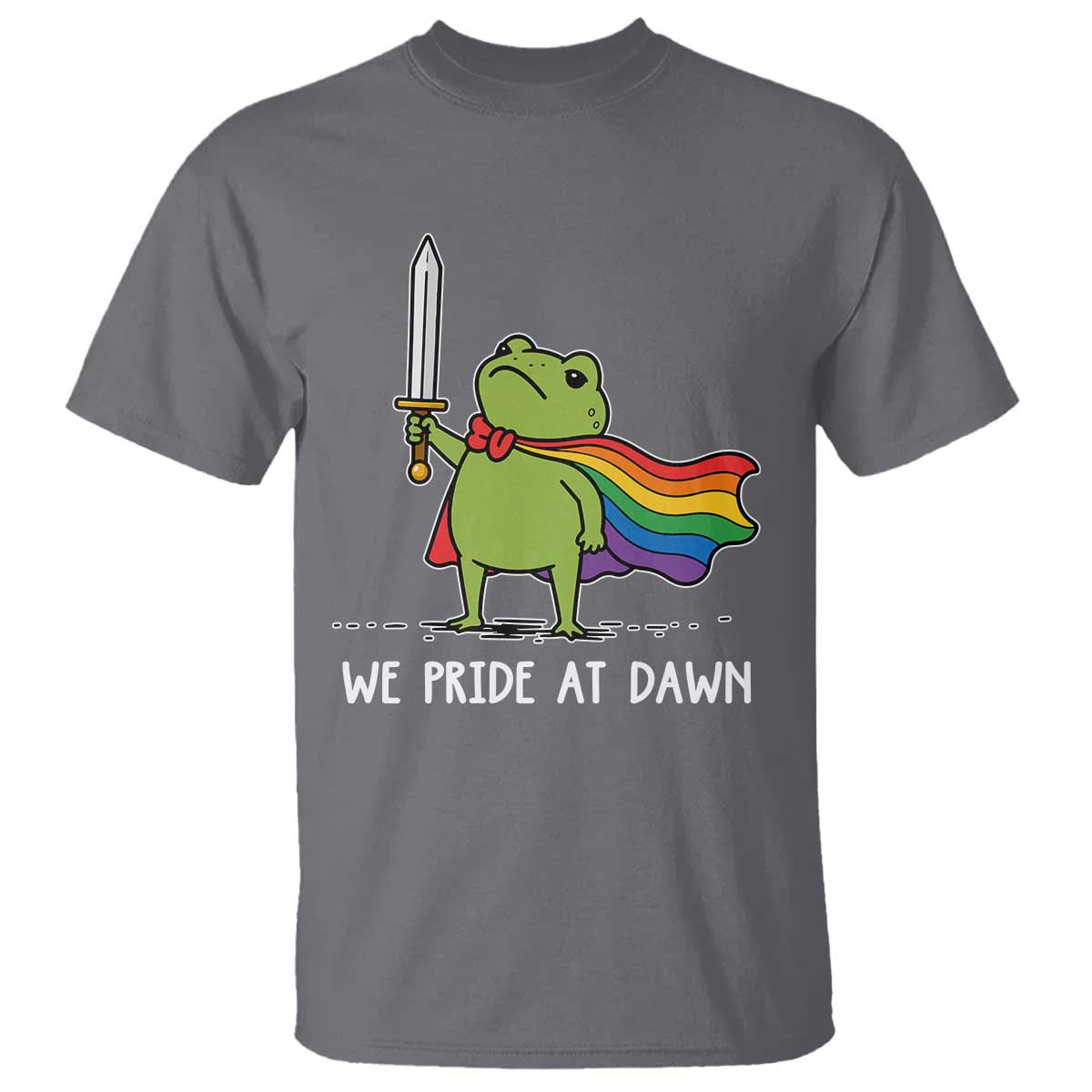 We Pride At Dawn T Shirt Funny LGBT Frog Rainbow Pride Month