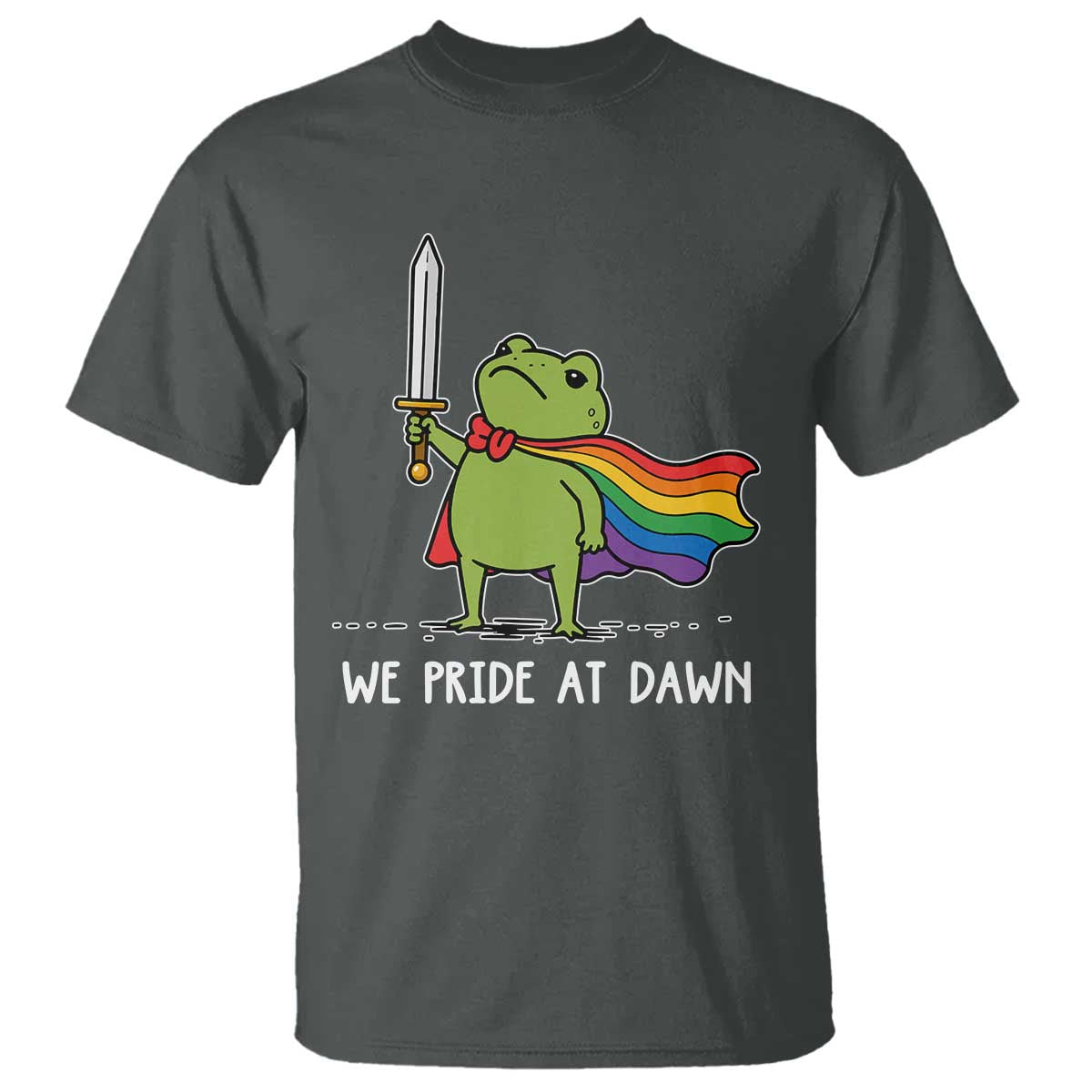 We Pride At Dawn T Shirt Funny LGBT Frog Rainbow Pride Month