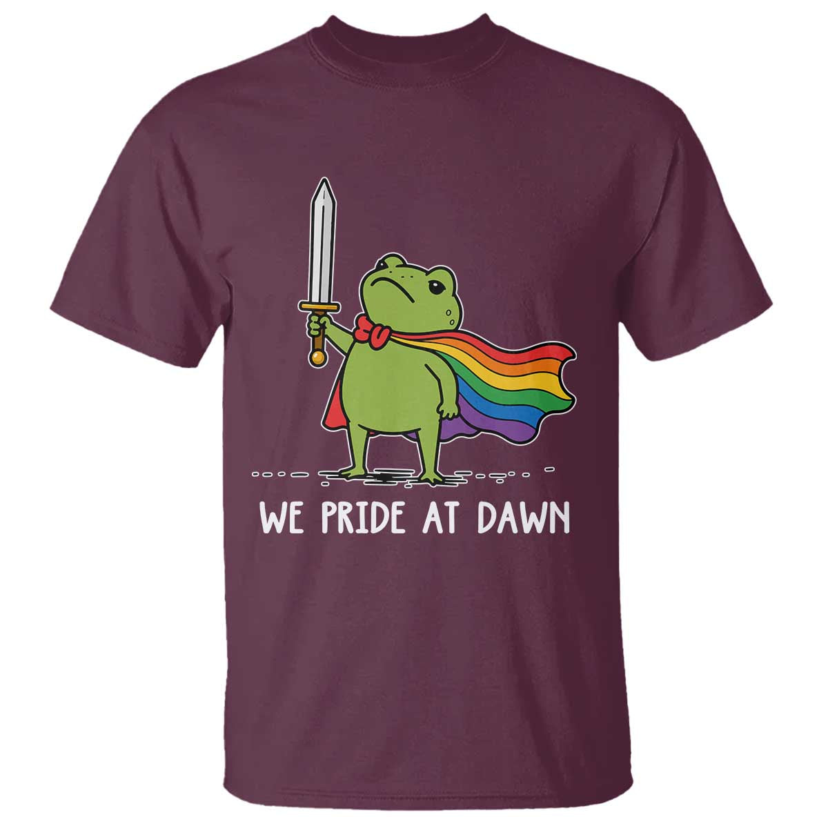 We Pride At Dawn T Shirt Funny LGBT Frog Rainbow Pride Month