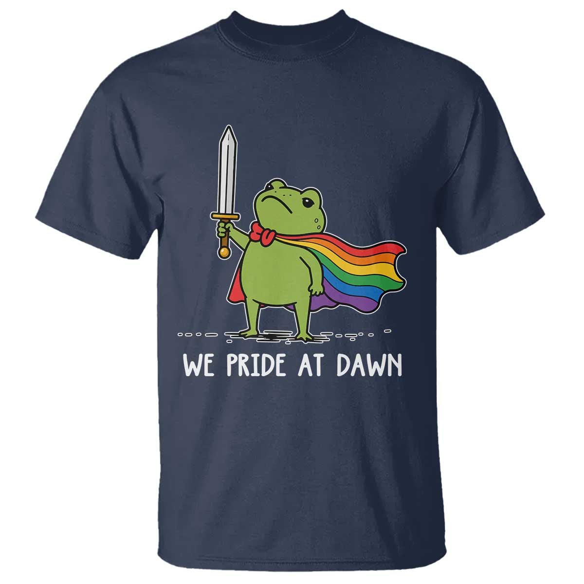 We Pride At Dawn T Shirt Funny LGBT Frog Rainbow Pride Month