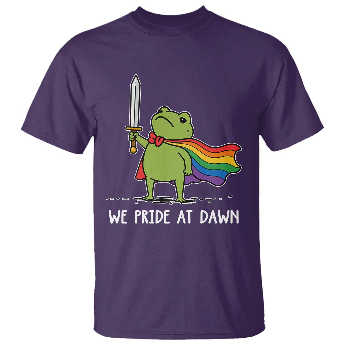 We Pride At Dawn T Shirt Funny LGBT Frog Rainbow Pride Month