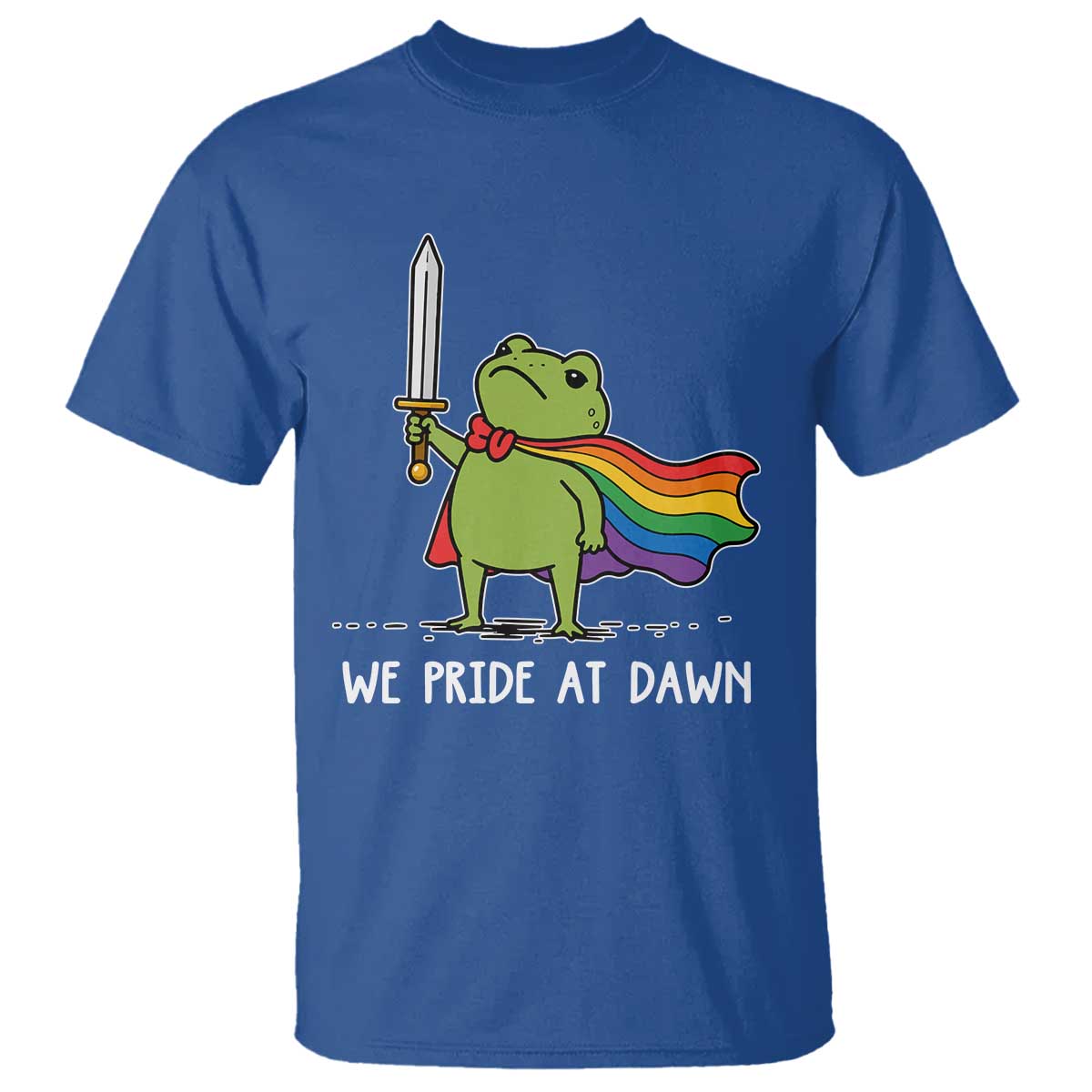 We Pride At Dawn T Shirt Funny LGBT Frog Rainbow Pride Month