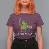 We Pride At Dawn T Shirt For Women Funny LGBT Frog Rainbow Pride Month