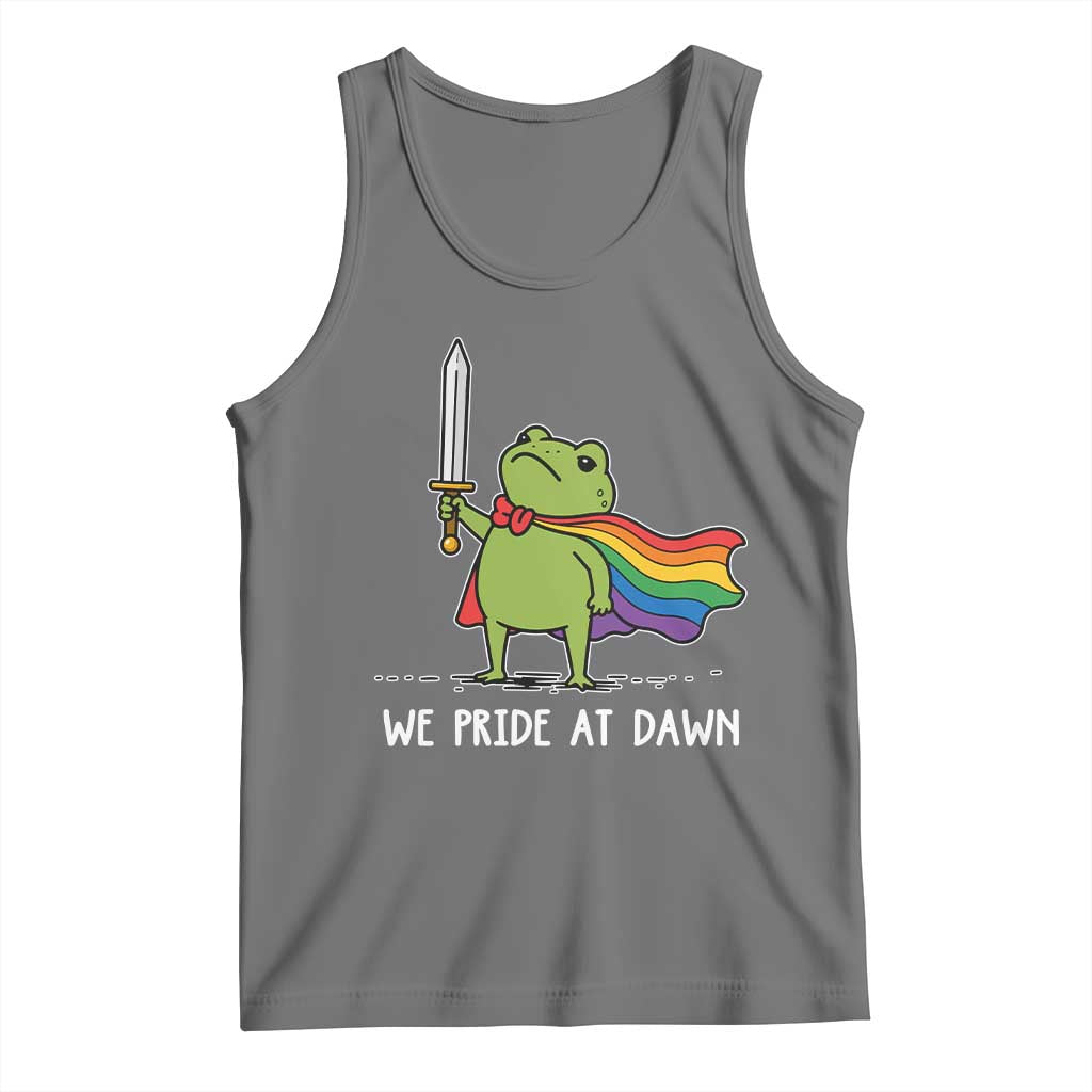 We Pride At Dawn Tank Top Funny LGBT Frog Rainbow Pride Month
