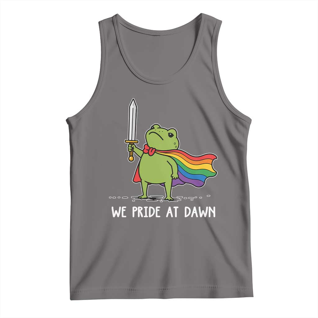 We Pride At Dawn Tank Top Funny LGBT Frog Rainbow Pride Month