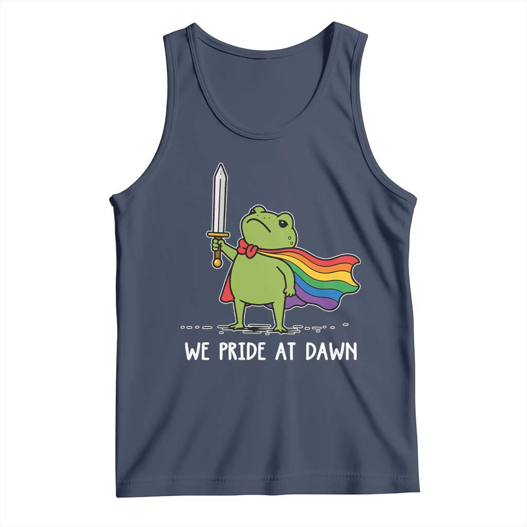 We Pride At Dawn Tank Top Funny LGBT Frog Rainbow Pride Month