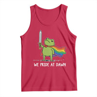 We Pride At Dawn Tank Top Funny LGBT Frog Rainbow Pride Month