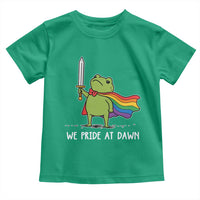 We Pride At Dawn Toddler T Shirt Funny LGBT Frog Rainbow Pride Month